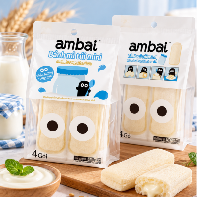BÁNH MÌ TÚI MINI NHÂN HƯƠNG SỮA CHUA